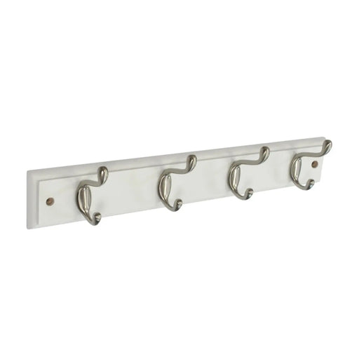 Securit White Hat & Coat Board 4 Satin Hooks