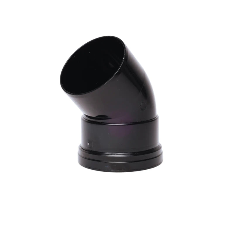 Davant Single Socket 135° Bend Black 110mm