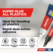 Loctite Super Glue All Plastics 2gm + 4ml