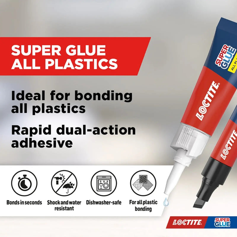 Loctite Super Glue All Plastics 2gm + 4ml