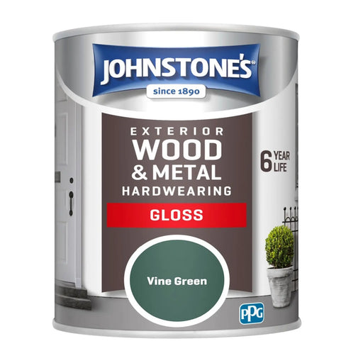 Johnstone's Exterior Hardwearing Gloss 750ml Vine Green