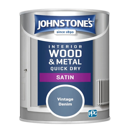Johnstone's Quick Dry Satin 750ml Vintage Denim