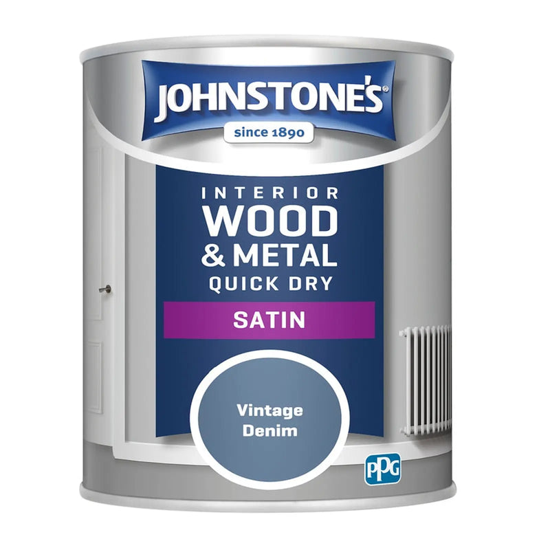 Johnstone's Quick Dry Satin 750ml Vintage Denim