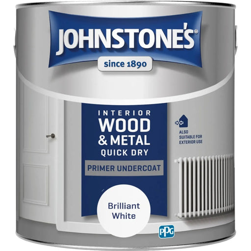 Johnstone's Quick Dry Primer Undercoat - Brilliant White 2.5L