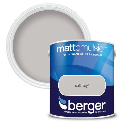 Berger Matt Emulsion 2.5L Soft Clay