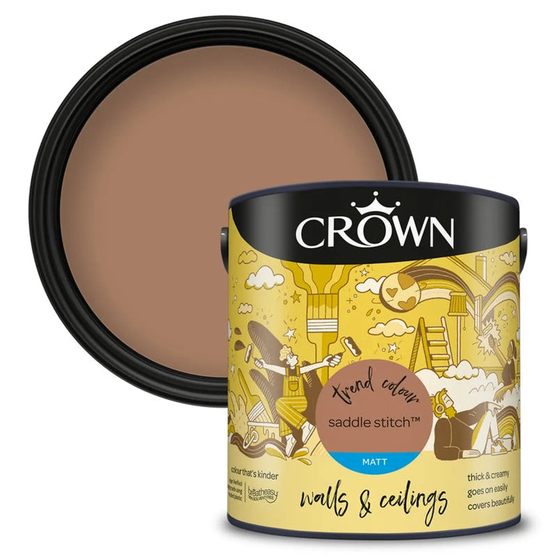 Crown Walls & Ceilings Matt 2.5L Saddle Stitch