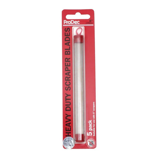 ProDec 6" Heavy Duty Scraper Blades Pack 5