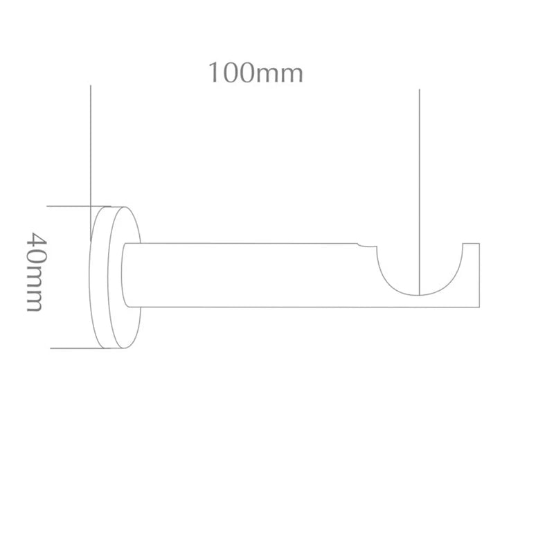 Jones Interiors Cosmos Barrel Bracket Black
