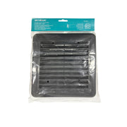 Securlec Inlet/Outlet Fixed Louvre Grille Grey 150mm 6"