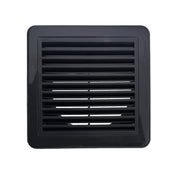 Securlec Inlet/Outlet Fixed Louvre Grille Grey 150mm 6"