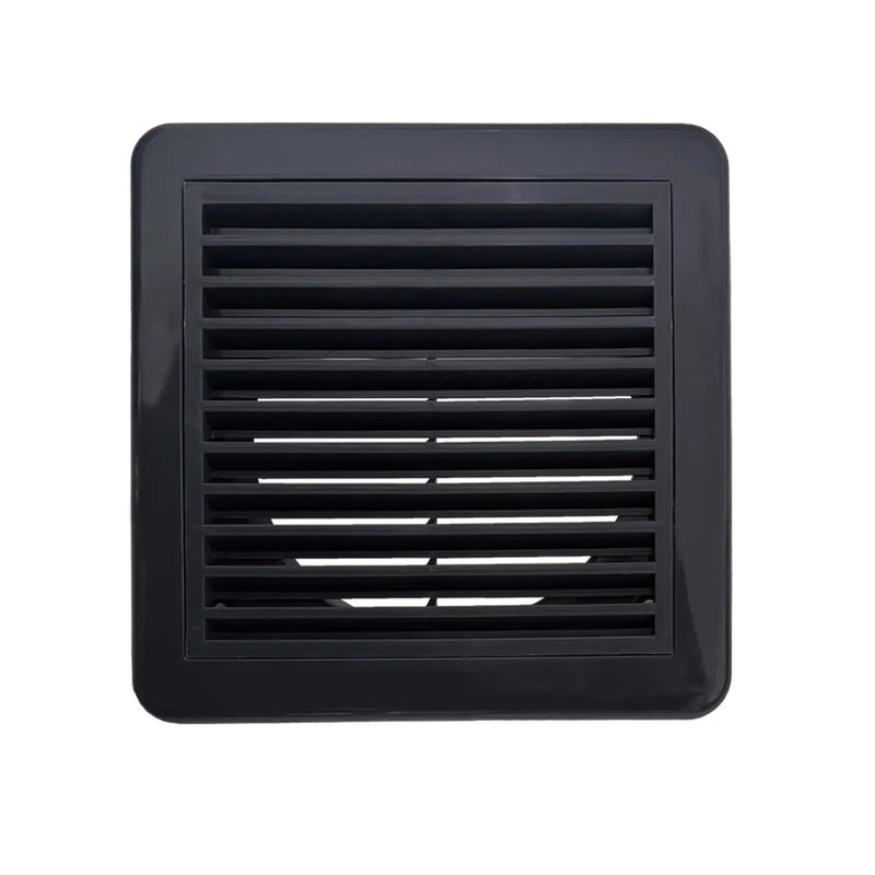 Securlec Inlet/Outlet Fixed Louvre Grille Grey 150mm 6"