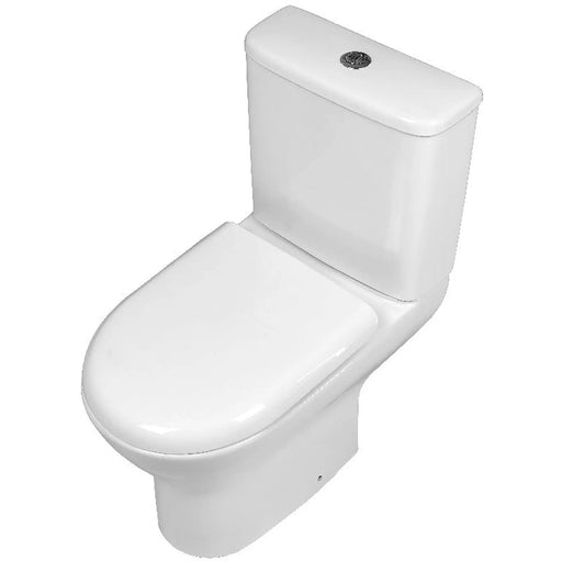 SP One Box Pure Close Coupled Rimless Round Toilet & Seat W: 390mm H: 790mm D: 635mm