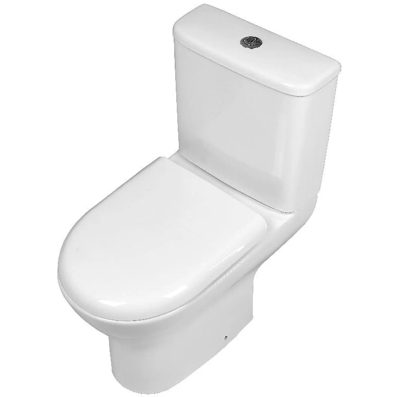 SP One Box Pure Close Coupled Rimless Round Toilet & Seat W: 390mm H: 790mm D: 635mm
