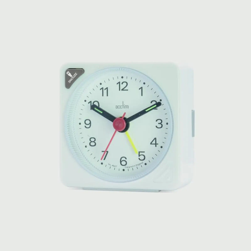 Acctim Ingot Crescendo Alarm Clock White