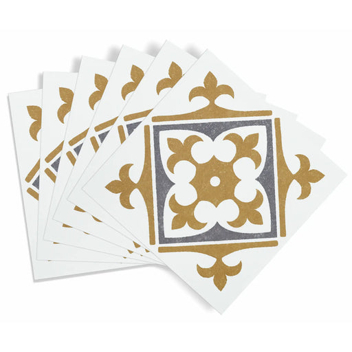 Stax d-c-fix® Self Adhesive Wall Tile Nadia Gold 15cm x 15cm / Pack Of 6