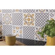 Stax d-c-fix® Self Adhesive Wall Tile Nadia Gold 15cm x 15cm / Pack Of 6