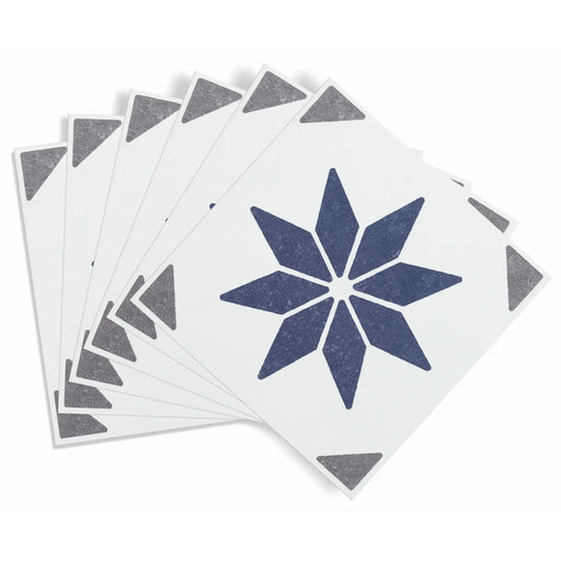 Stax d-c-fix® Self Adhesive Wall Tile Alia Blue 15cm x 15cm / Pack Of 6