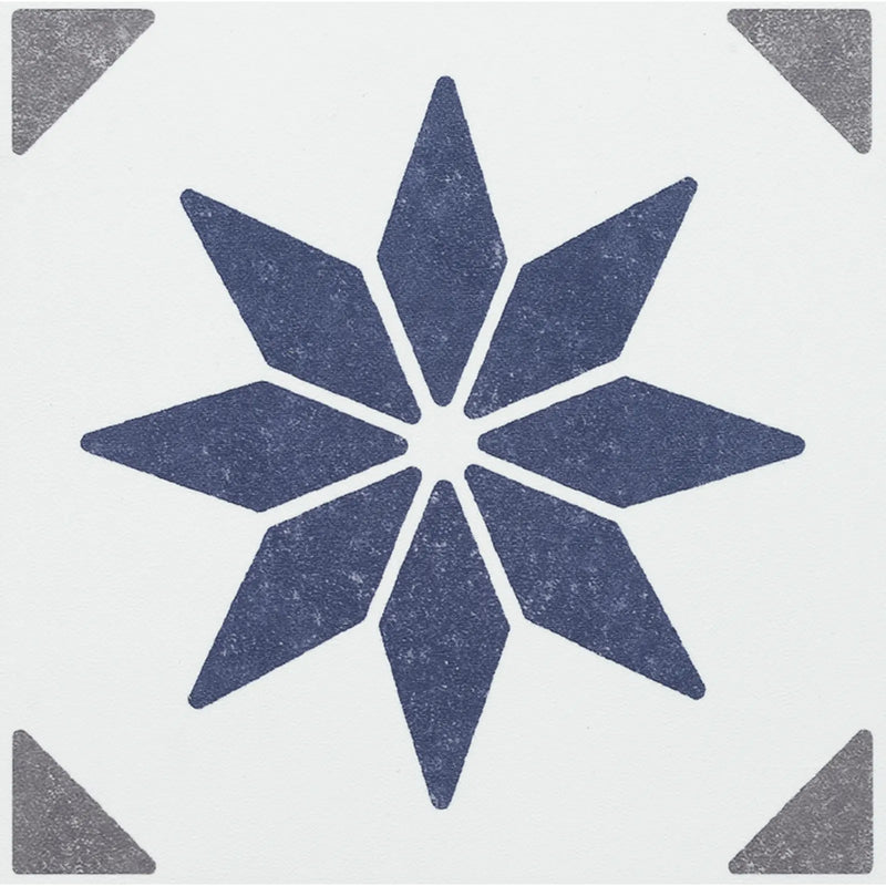 Stax d-c-fix® Self Adhesive Wall Tile Alia Blue 15cm x 15cm / Pack Of 6