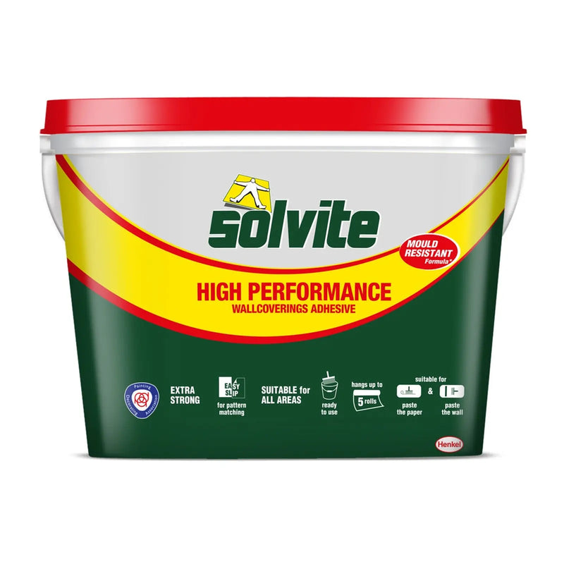 Solvite High Performance Ready Mix Wallcovering Adhesive 5 Roll