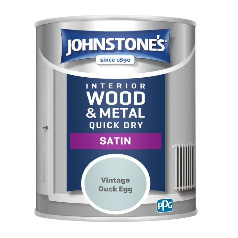 Johnstone's Quick Dry Satin 750ml Vintage Duck Egg