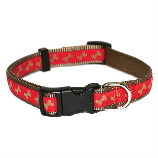 ROSEWOOD Red/Beige Bone Collar Small Dog 14"