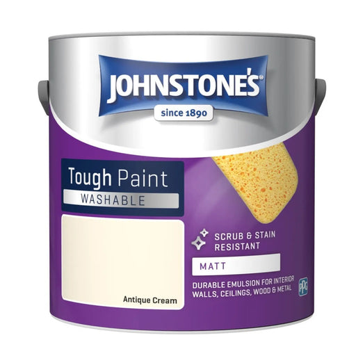 Johnstone's Washable Matt 2.5L Antique Cream