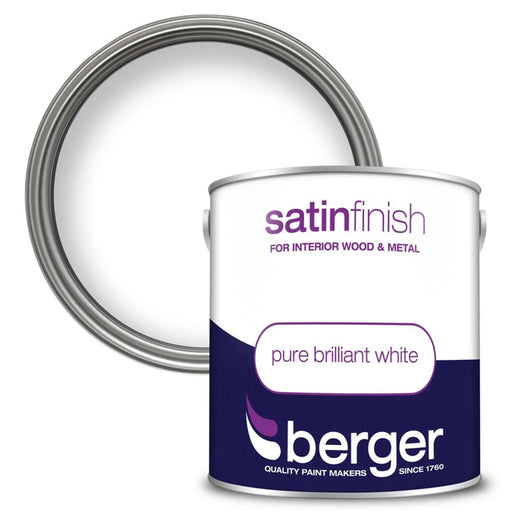 Berger Satin Finish 2.5L Pure Brilliant White