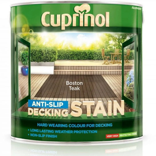 Cuprinol Anti-Slip Decking Stain 2.5L Boston Teak
