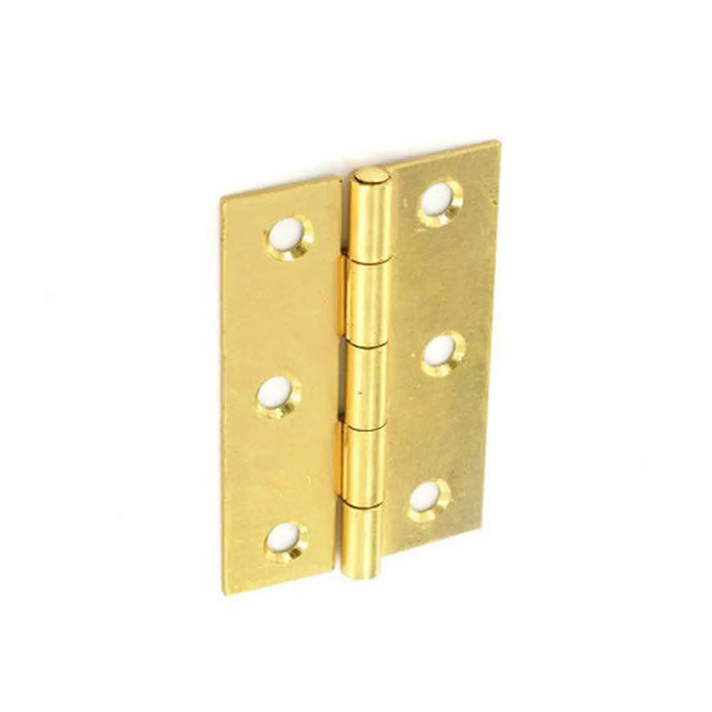Securit Steel Butt Hinges Brass plated 100mm