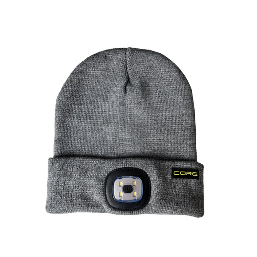 Core Rechargeable LED Beanie Hat Grey