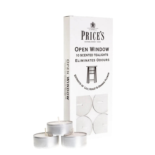 Price's Candles Tealights Pack 10 Open Window