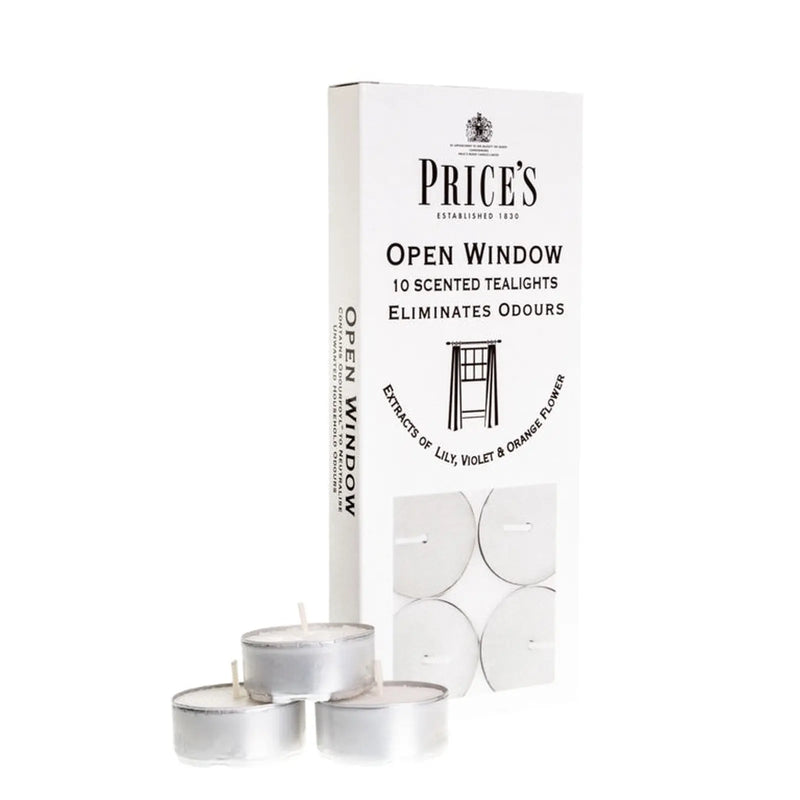 Price's Candles Tealights Pack 10 Open Window