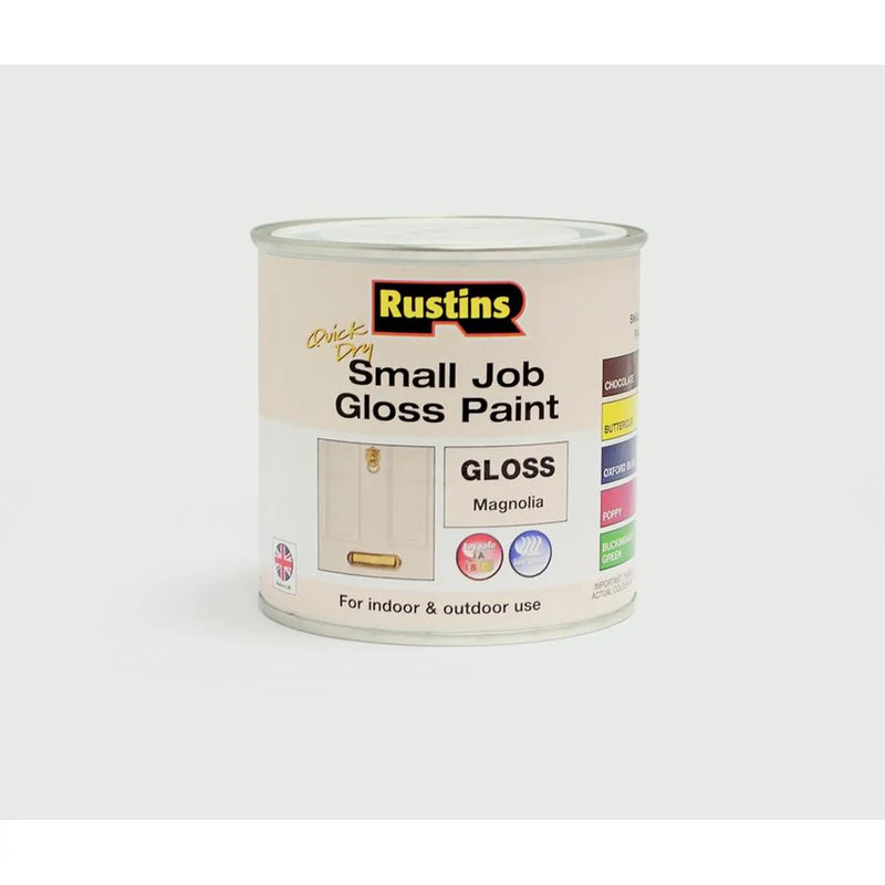 Rustins Quick Dry Small Job Gloss 250ml Magnolia