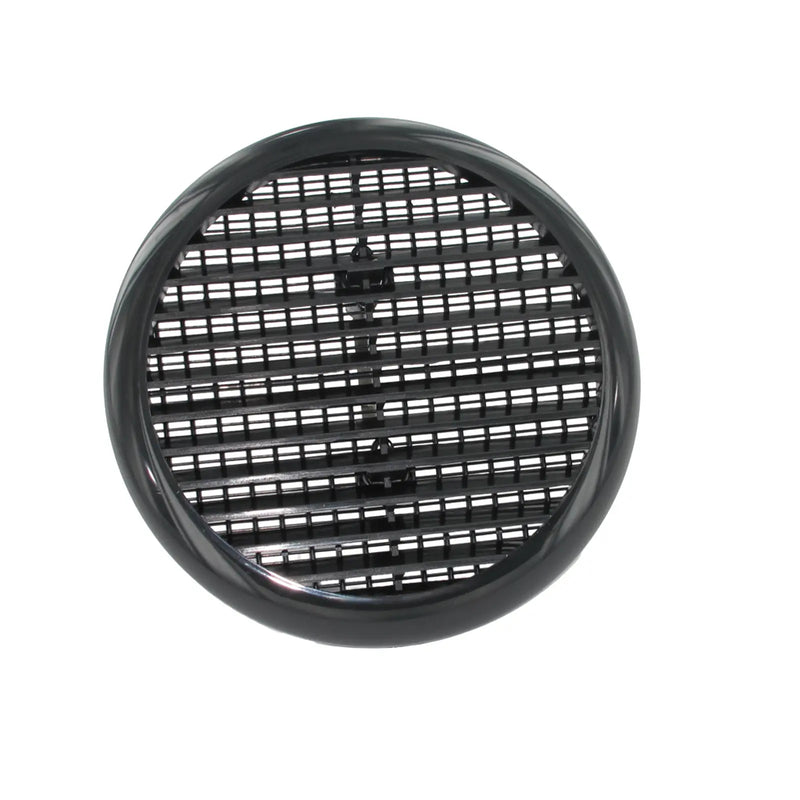 Securit Circular Louvered Vent 165mm Black