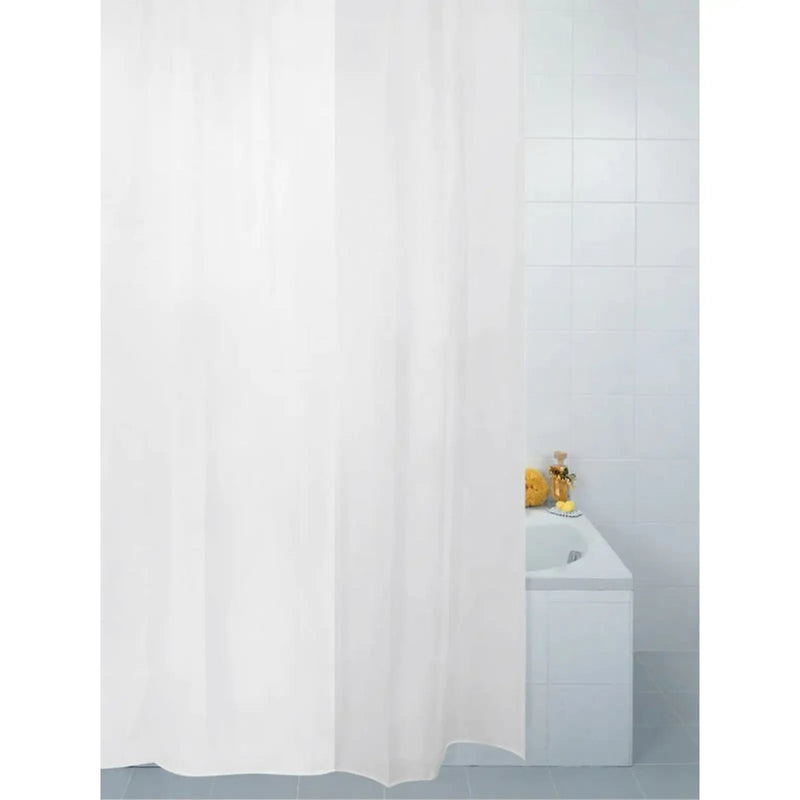 Blue Canyon Plain Shower Curtain White 330