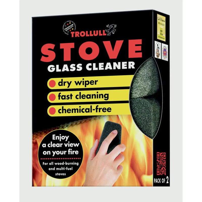 Trollull Stove Glass Cleaner Steel Wool Pack 2