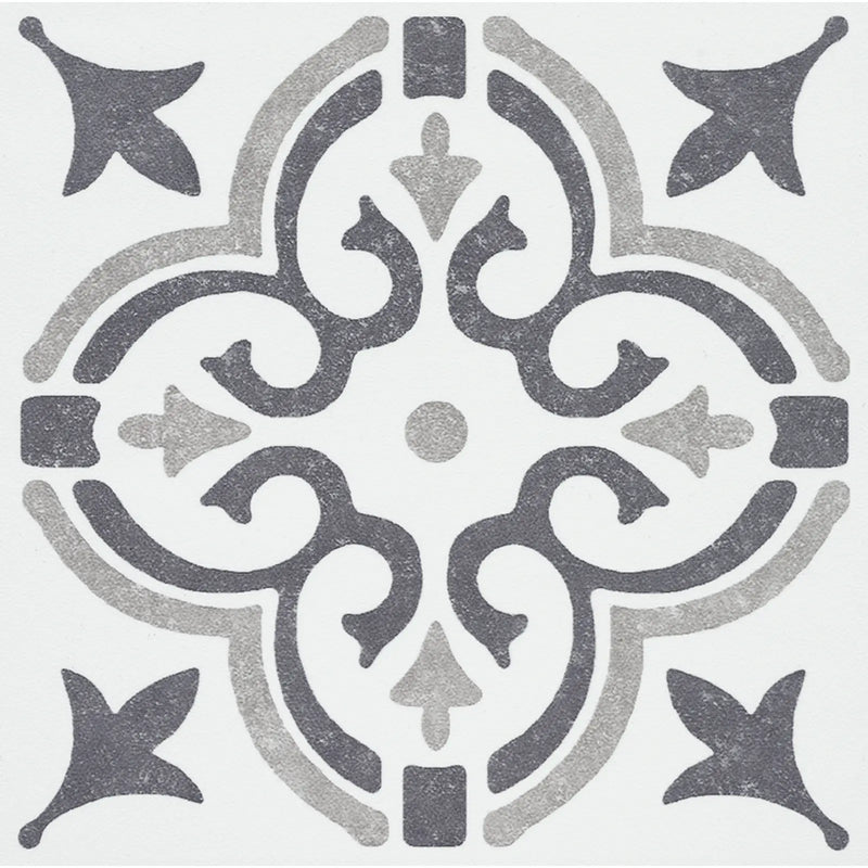 Stax d-c-fix® Self Adhesive Wall Tile Jamila Grey 15cm x 15cm / Pack Of 6
