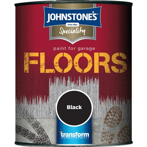 Johnstone's Garage Floor Paint Semi Gloss 750ml Black