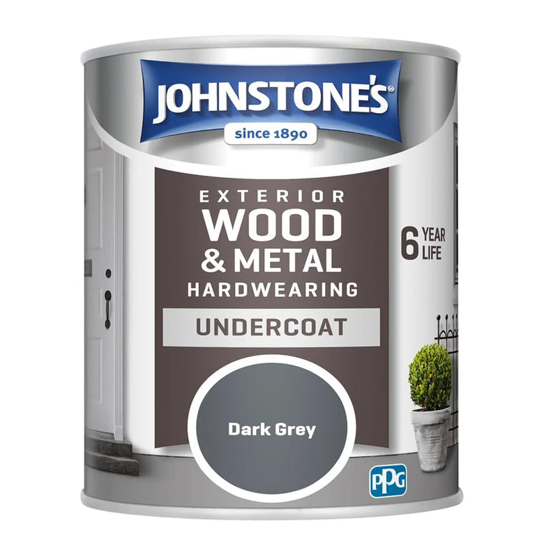 Johnstone's Exterior Undercoat 750ml Dark Grey