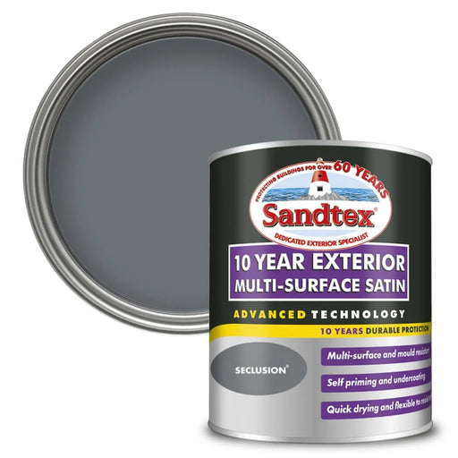 Sandtex 10 Year Exterior Multi Surface Satin 750ml Seclusion