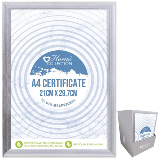 Stax I G Design Cambridge Silver Certificate Frame With Glass A4