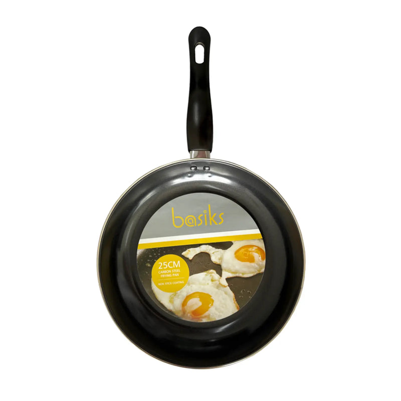 Basiks Carbon Steel Frying Pan 25cm