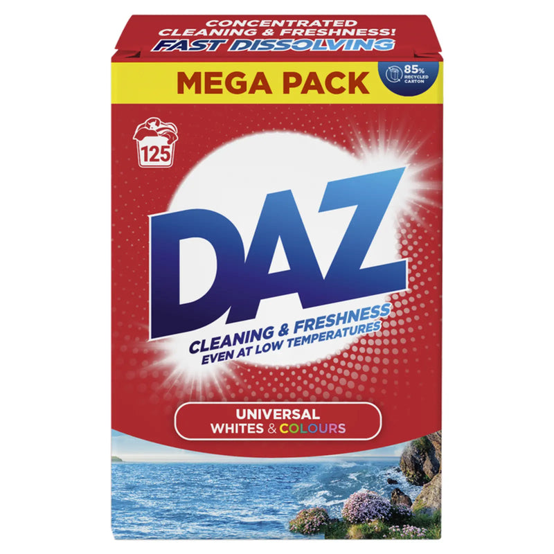 Daz Powder Laundry Detergent Whites & Colours 125 Wash
