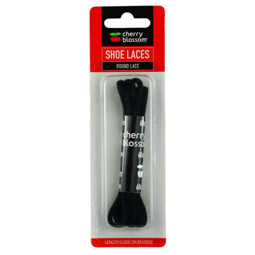 Cherry Blossom Round Laces Black 60cm