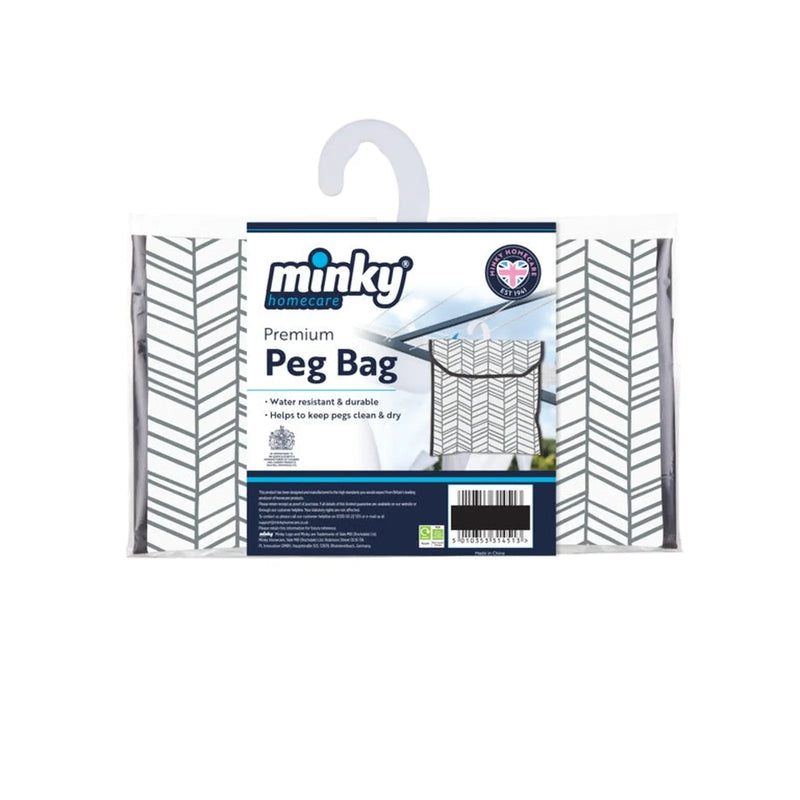 Minky Premium Geometric Peg Bag