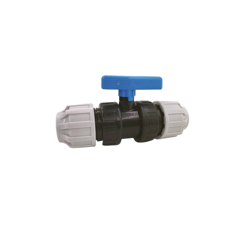 Hydrodiff MDPE Compression Stop Valve 25mm