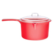 Easy Cook Red Large Saucepan & Lid 750ml