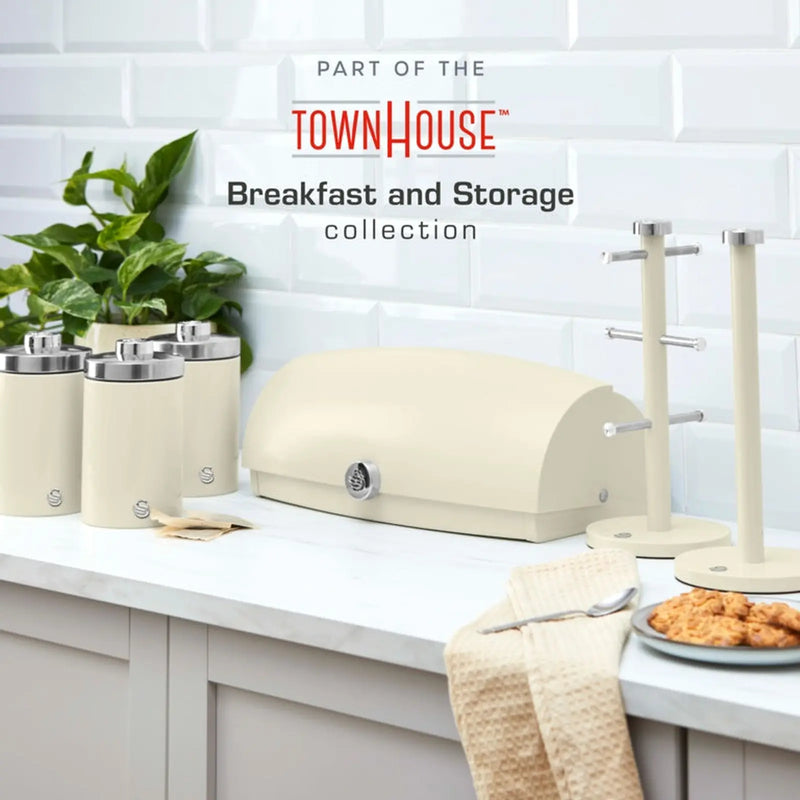 Swan Townhouse Canisters Set Of 3 Cream 1.6L