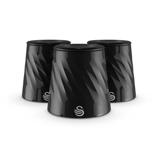 Swan Windsor Canisters Set of 3 Black
