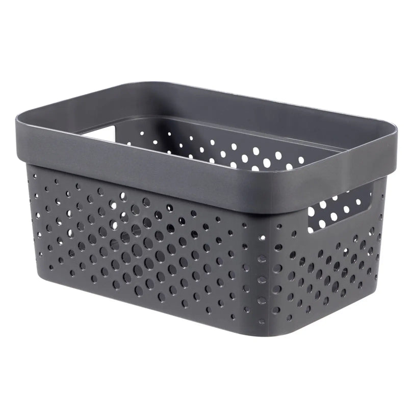 Curver Recycled Infinity Dots Box 4.5L Dark Grey